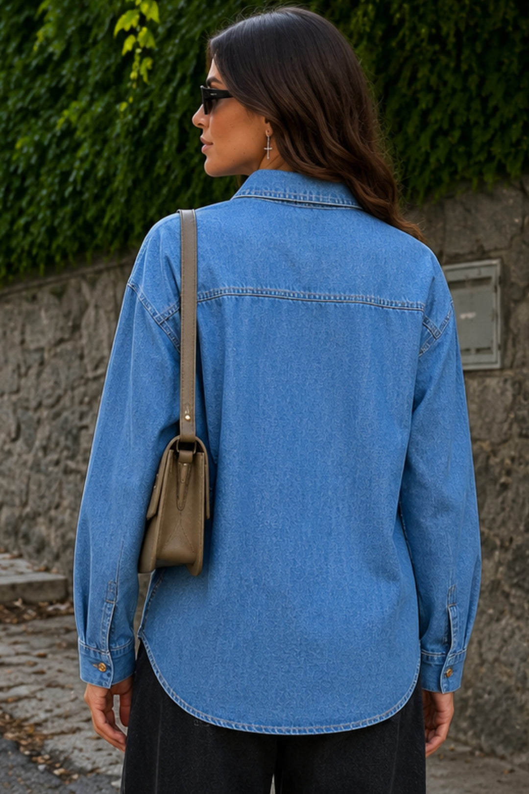 cotton denim shirt for women