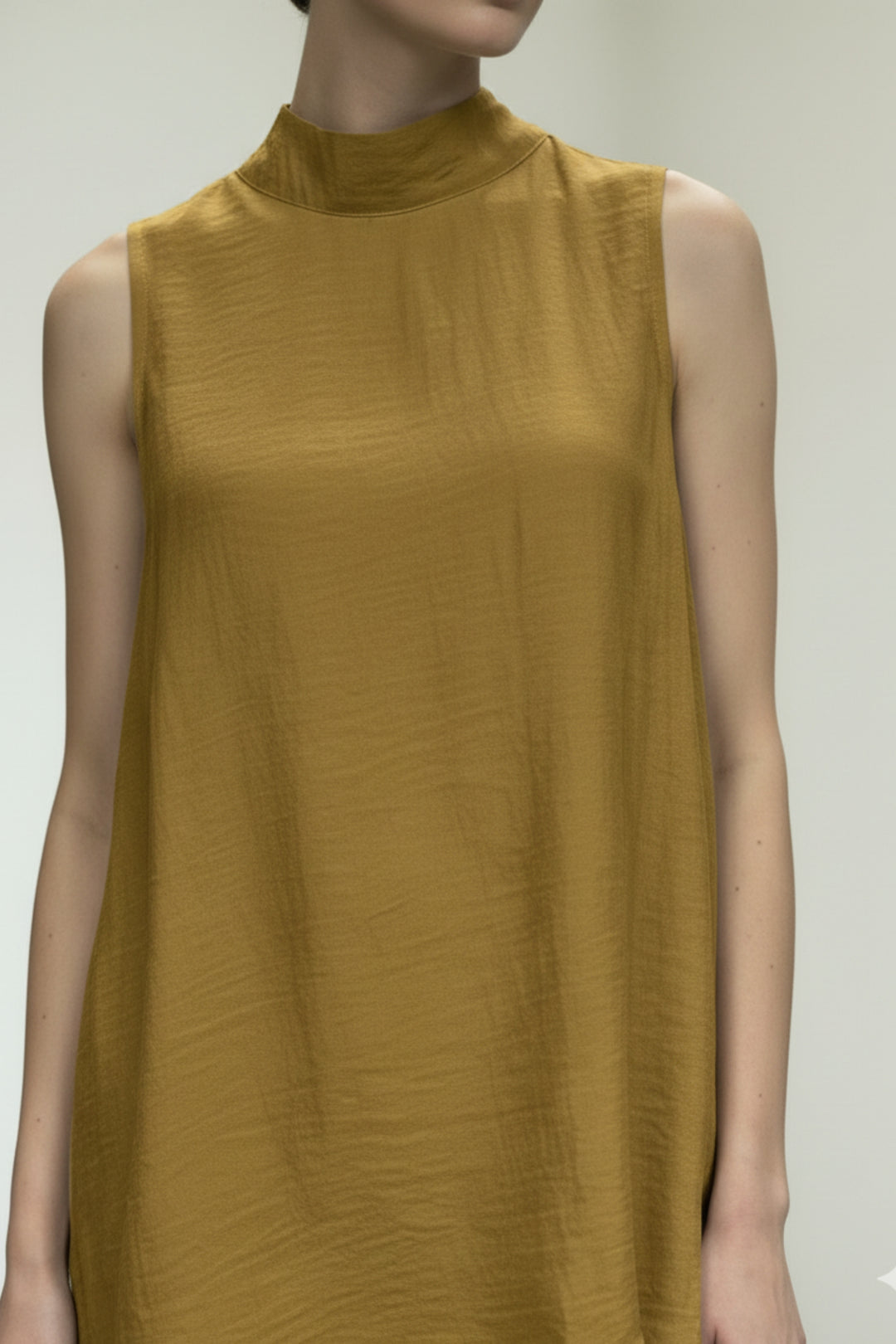 Mustard Back Slit Comfort Coord Set