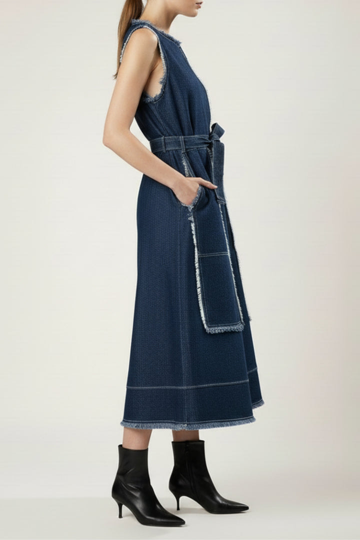 Edge Blue Denim Dress