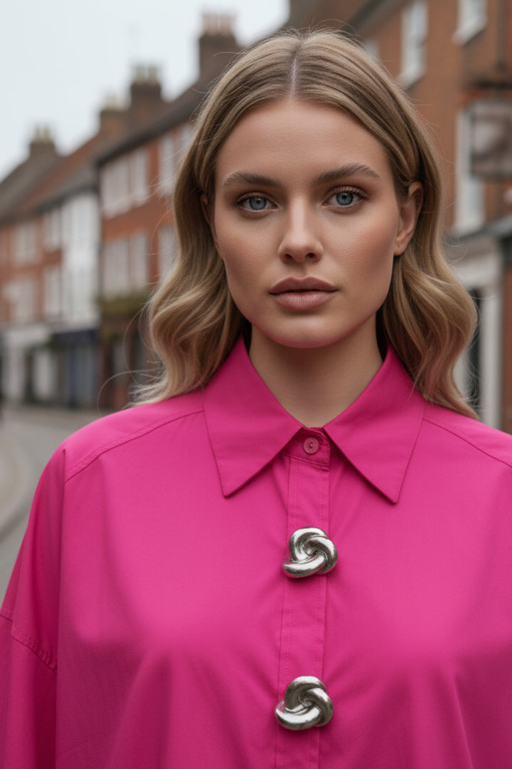Pink Luxe Button Shirt
