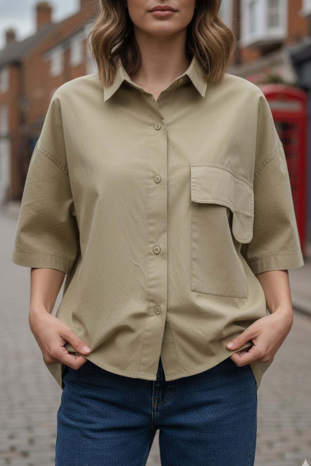 Lily Oversized Collared Shirt
