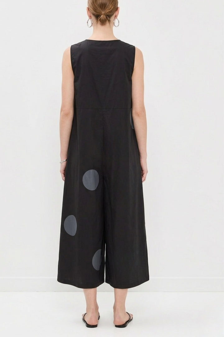 Oversized Button Down Cotton Jumpsuit