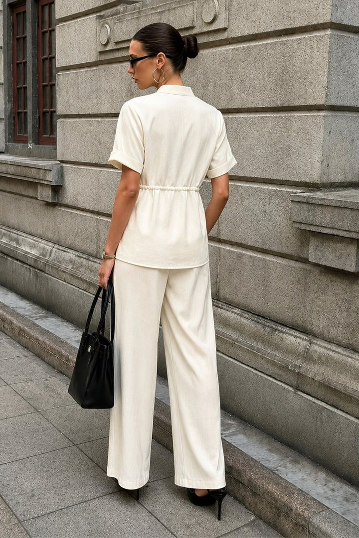 Vanilla Utility Linen Coord