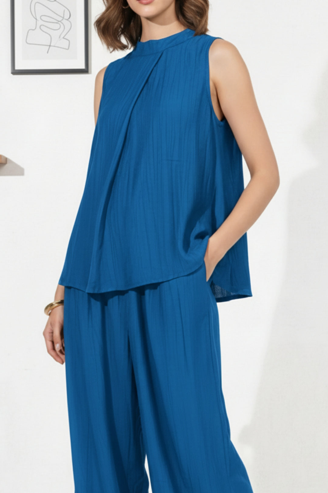 Royal Blue Minimalist Co-Ord Set