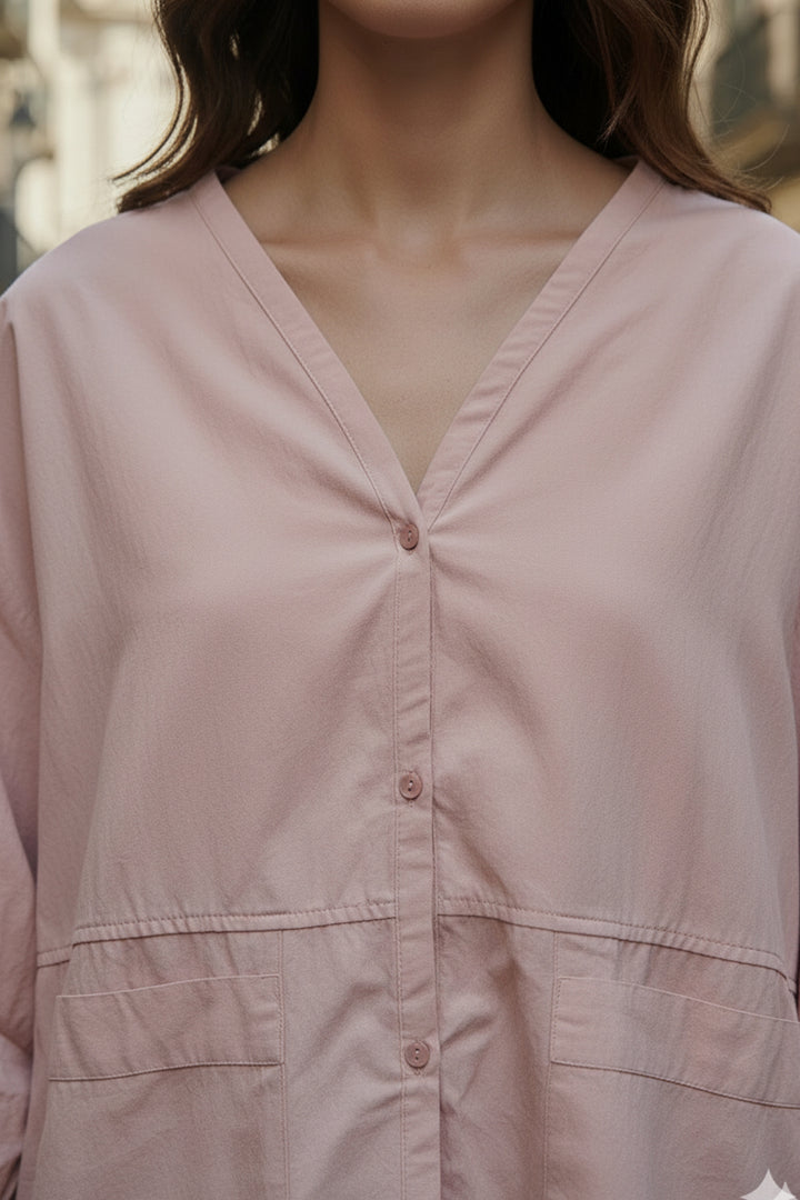 Dreamy Rose Oversized Shirt