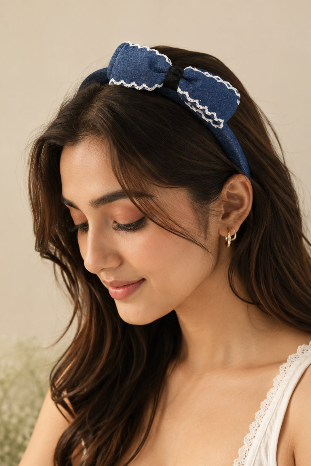 Belle Lace Bow Headband