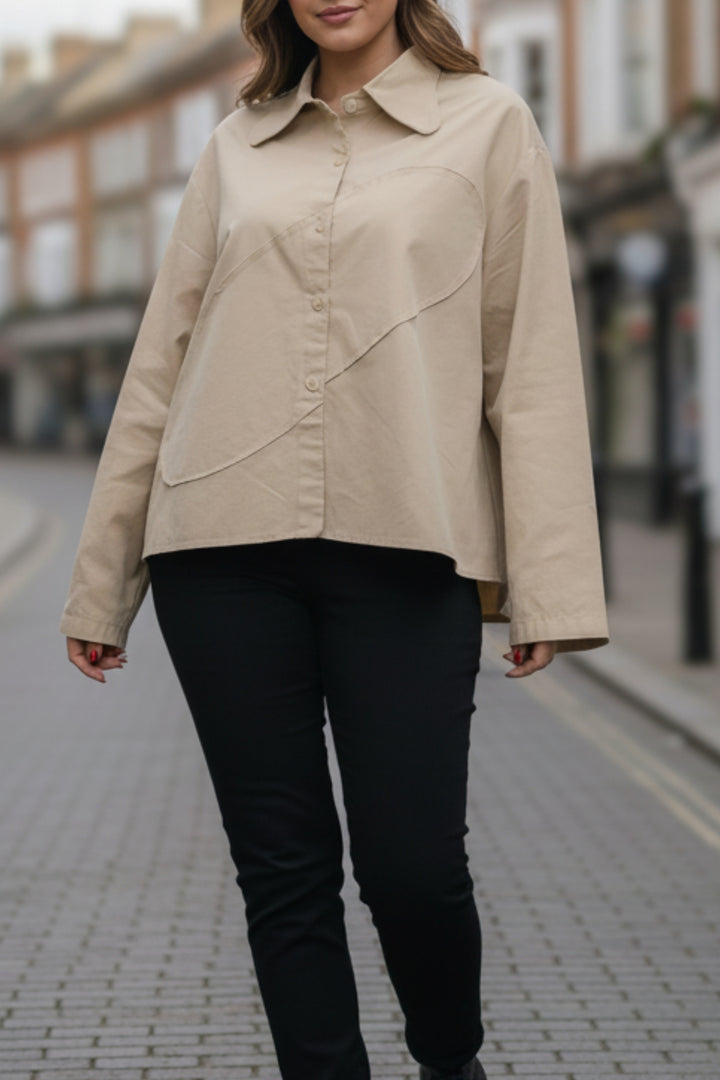 Mellow Cream Oversized Shirt