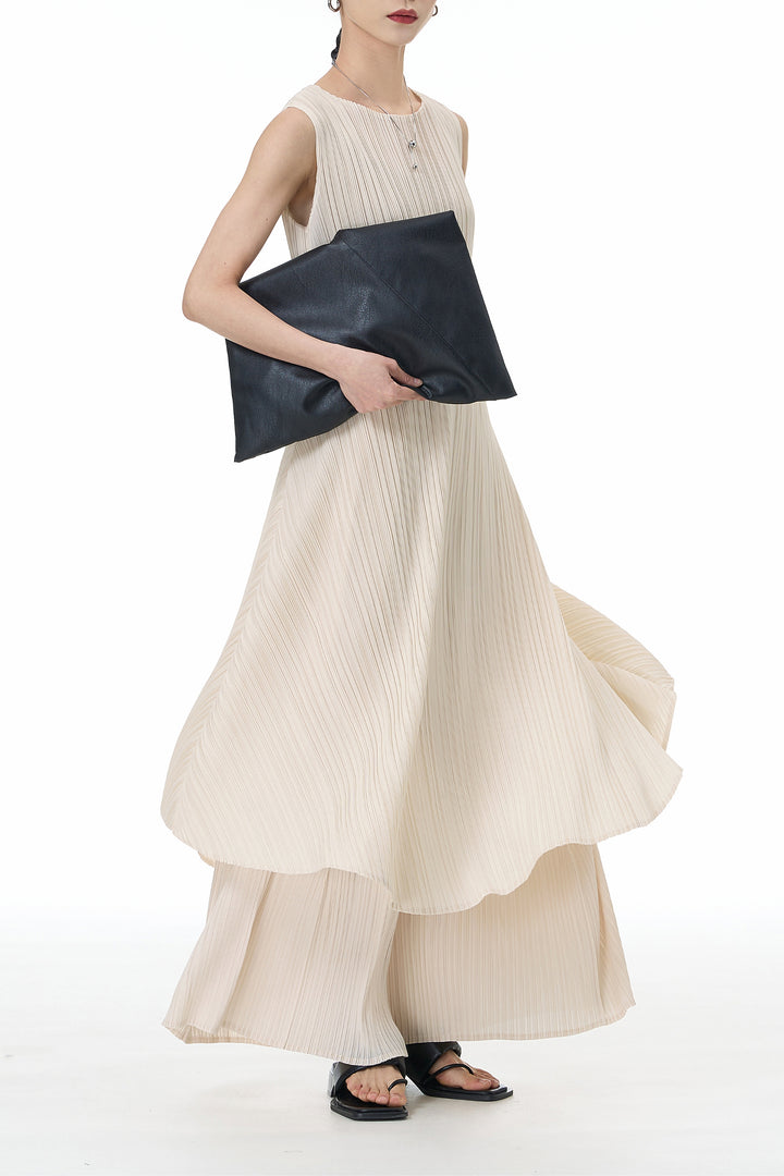 Vanilla Dream Pleated Co-ord Set