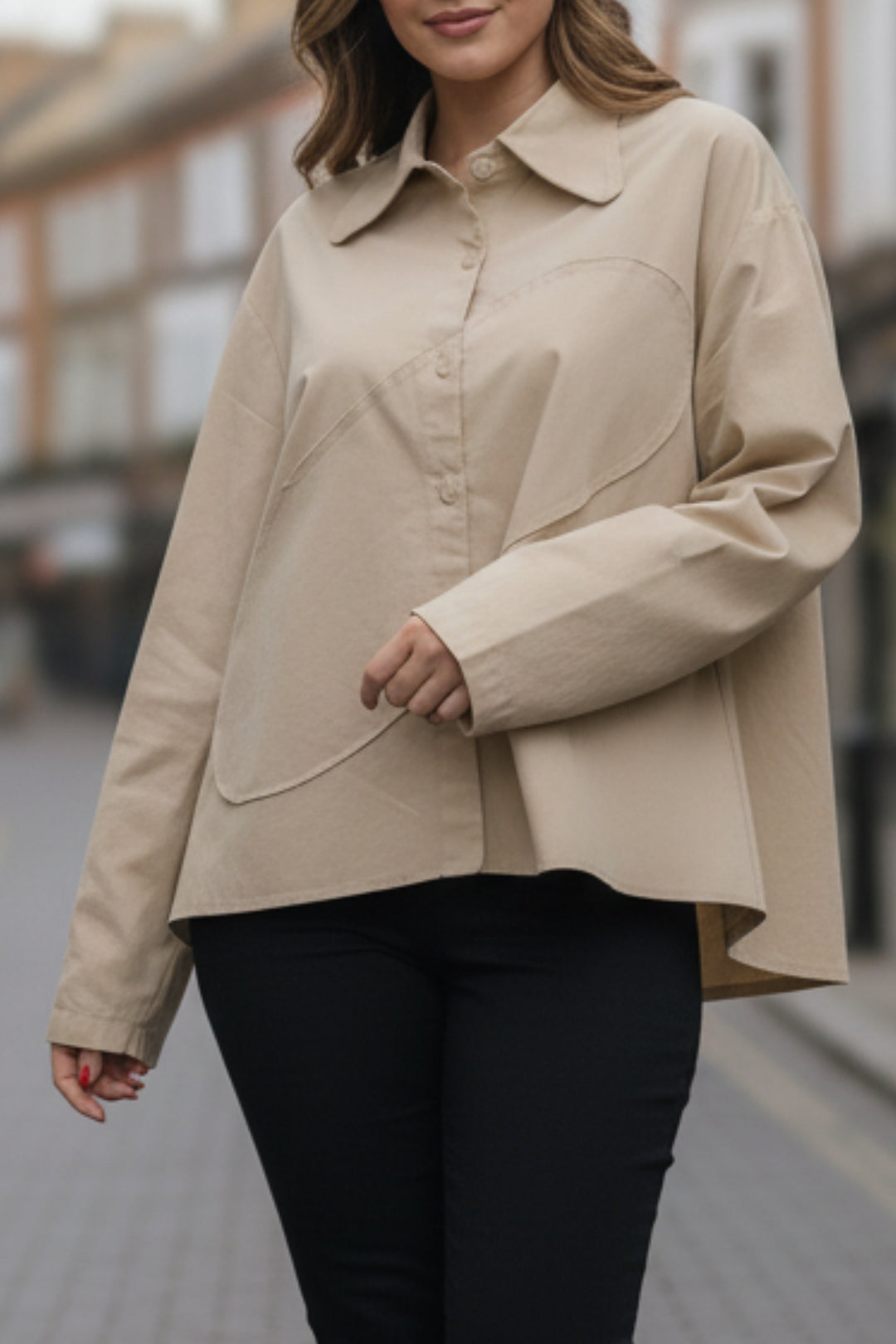 Mellow Cream Oversized Shirt