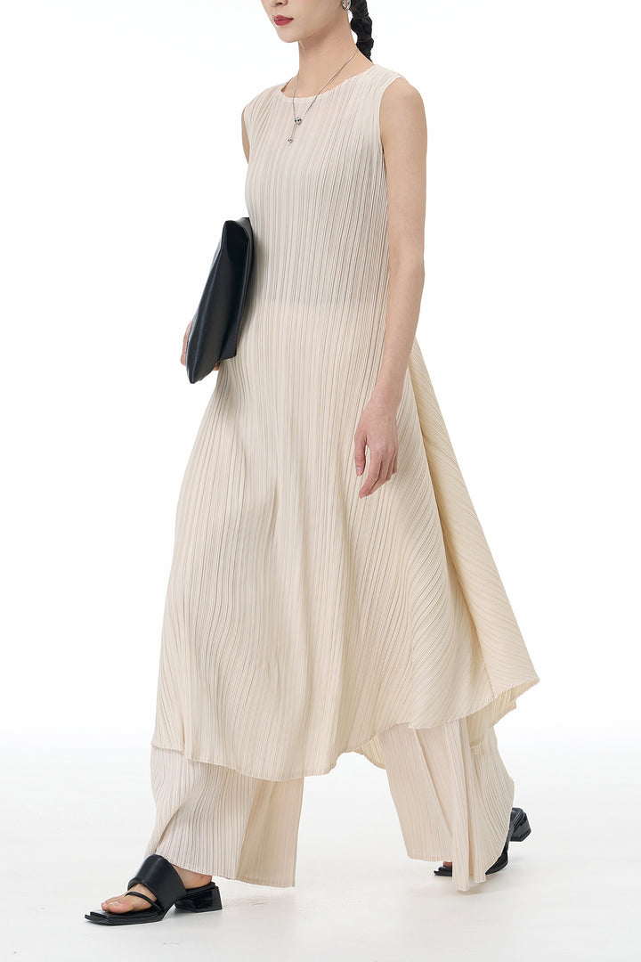 Vanilla Dream Pleated Co-ord Set