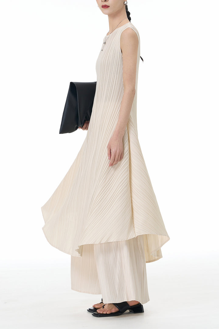 Vanilla Dream Pleated Co-ord Set