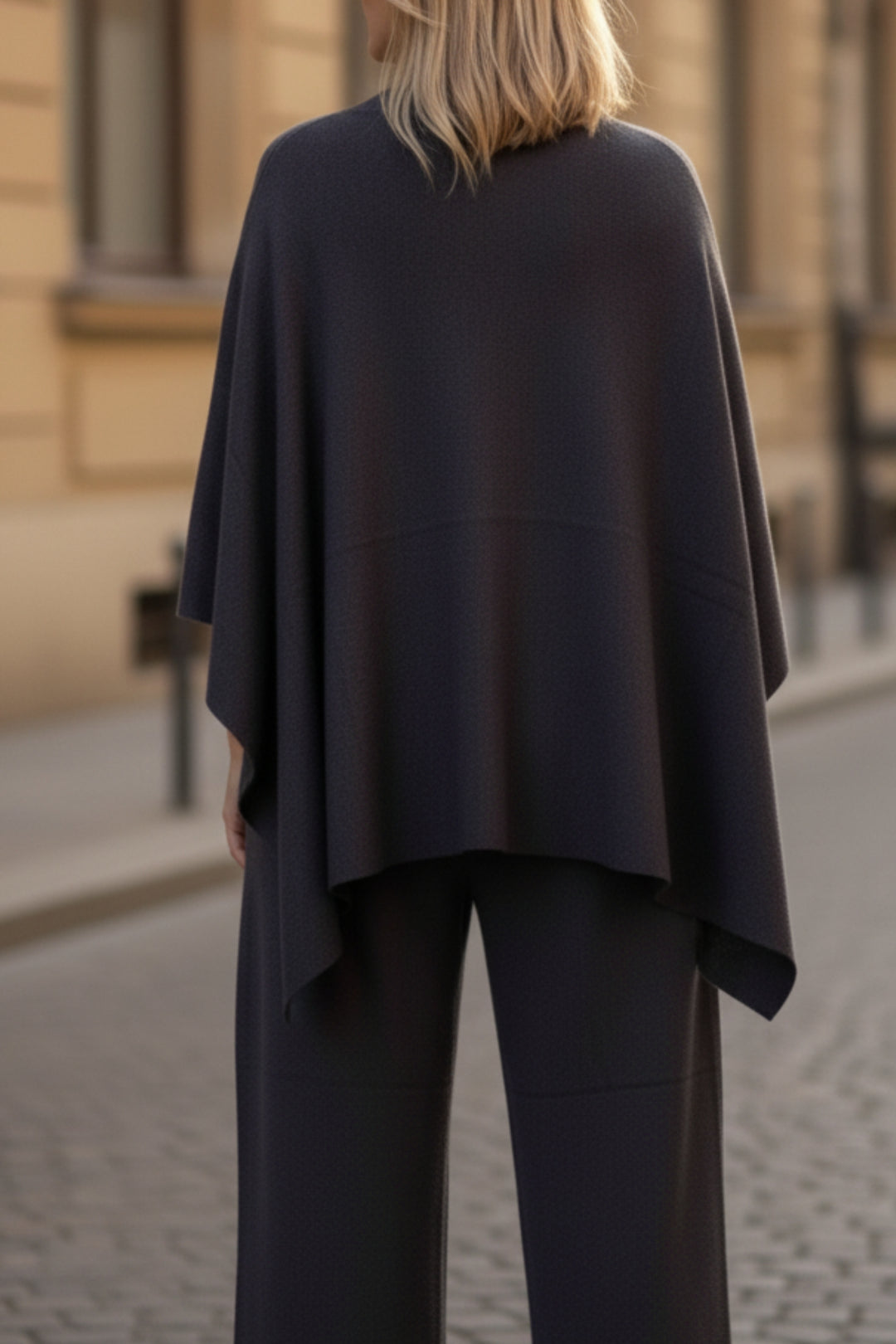 Grey Turtleneck Kaftan  Co-ord Set