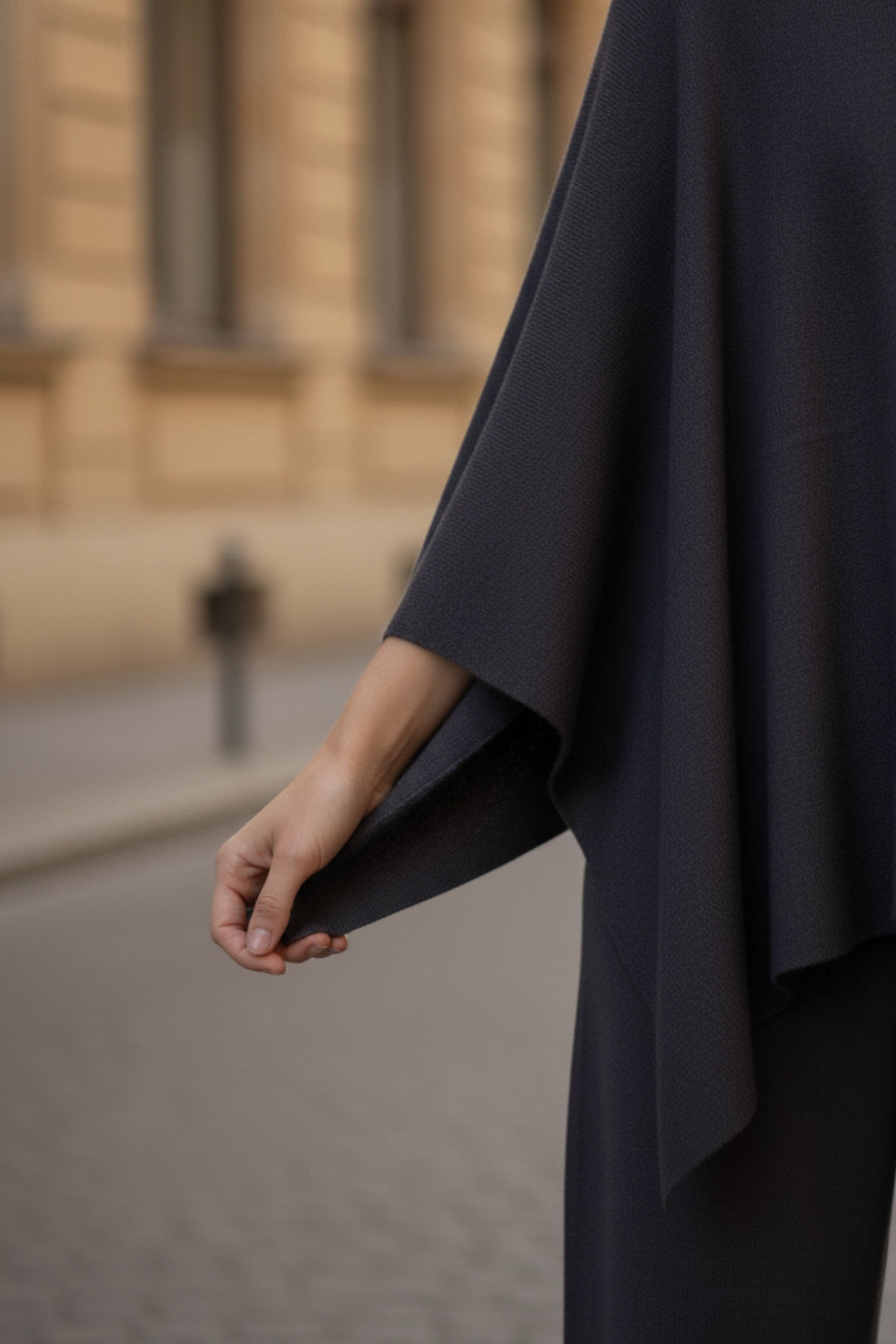 Grey Turtleneck Kaftan  Co-ord Set