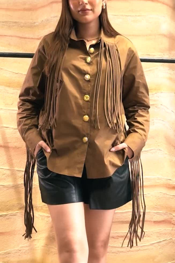 Sahara Luxe Tassel Shirt
