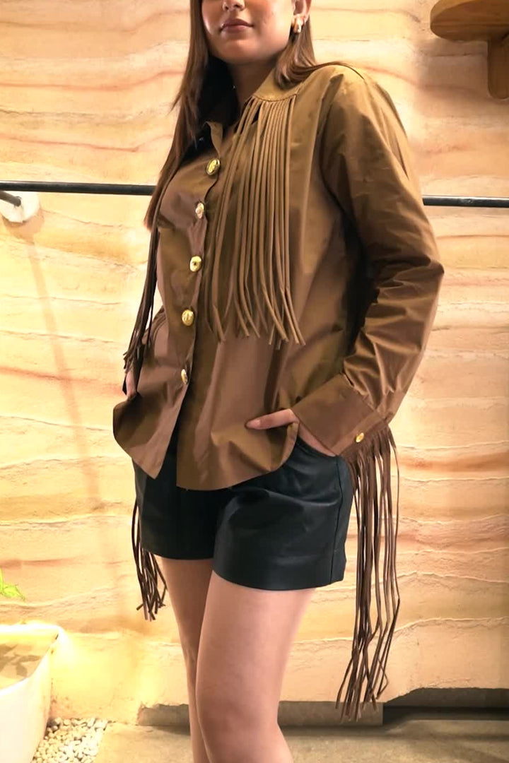 Sahara Luxe Tassel Shirt