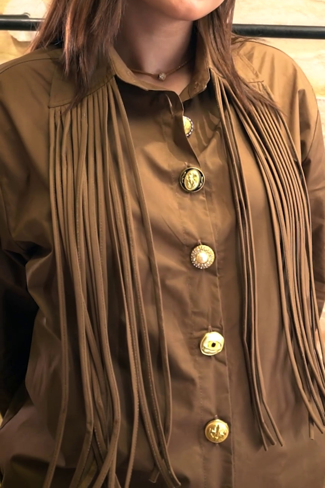 Sahara Luxe Tassel Shirt