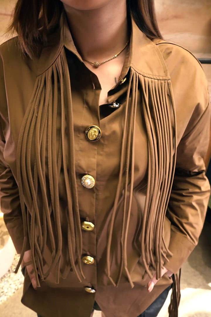 Sahara Luxe Tassel Shirt