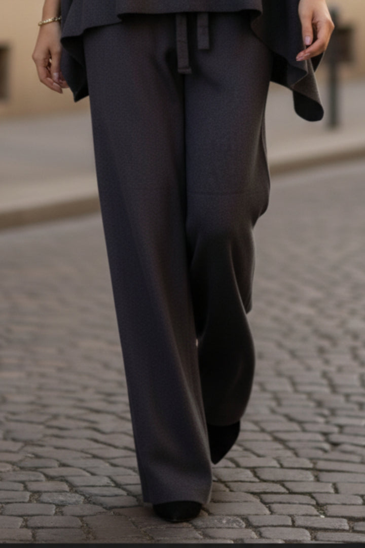 Grey Turtleneck Kaftan  Co-ord Set