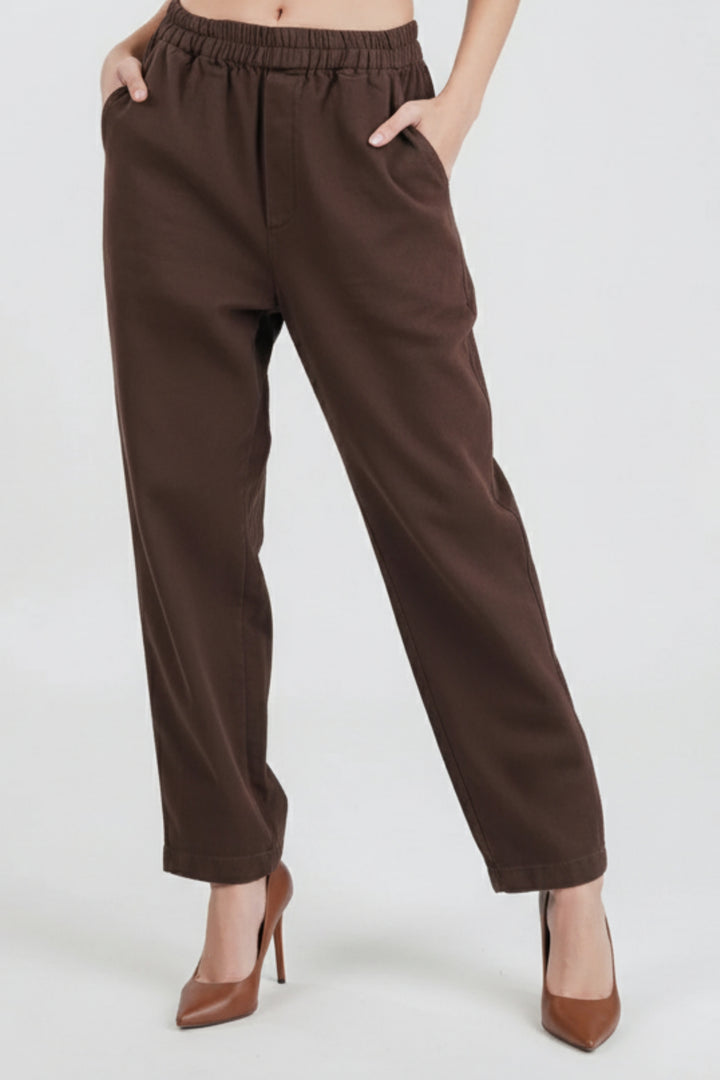 Truffle Brown Relaxed Fit Pants
