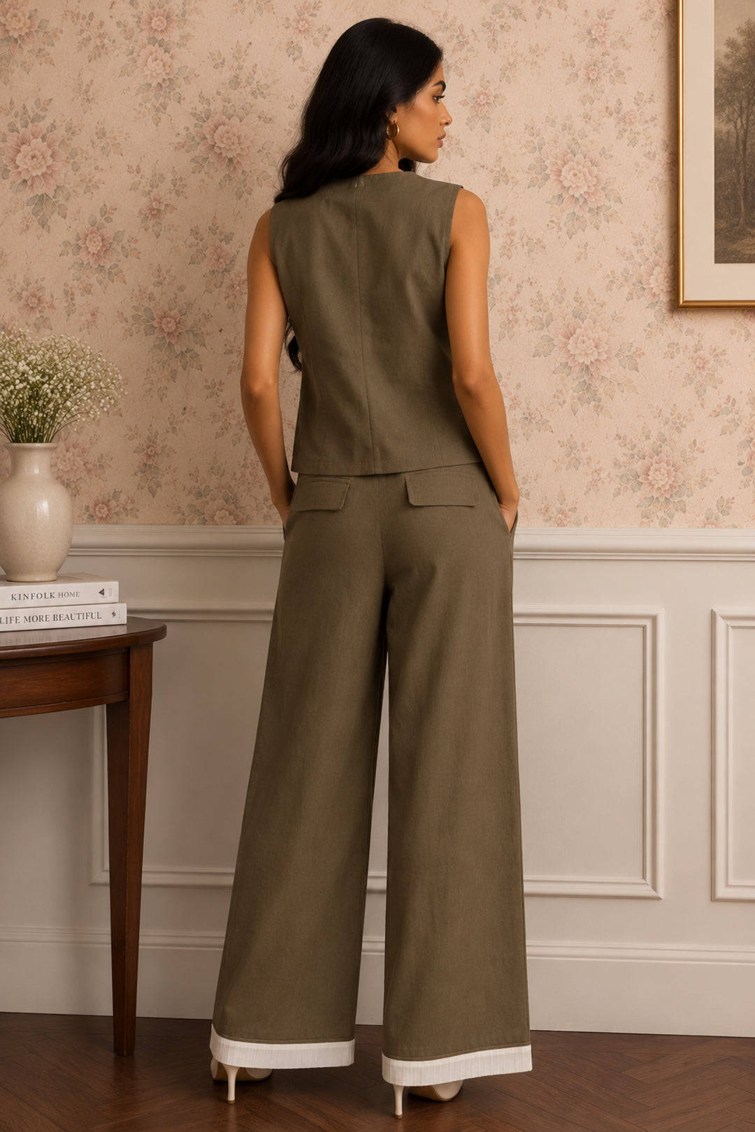 Dark Olive Tailored Co-ord