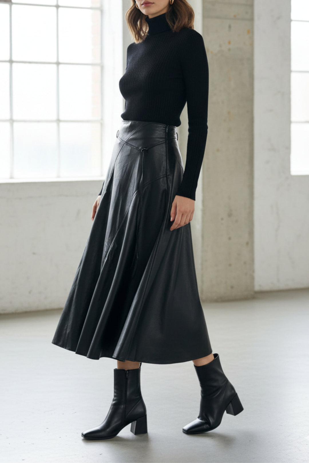 Nightfall Faux Leather Skirt