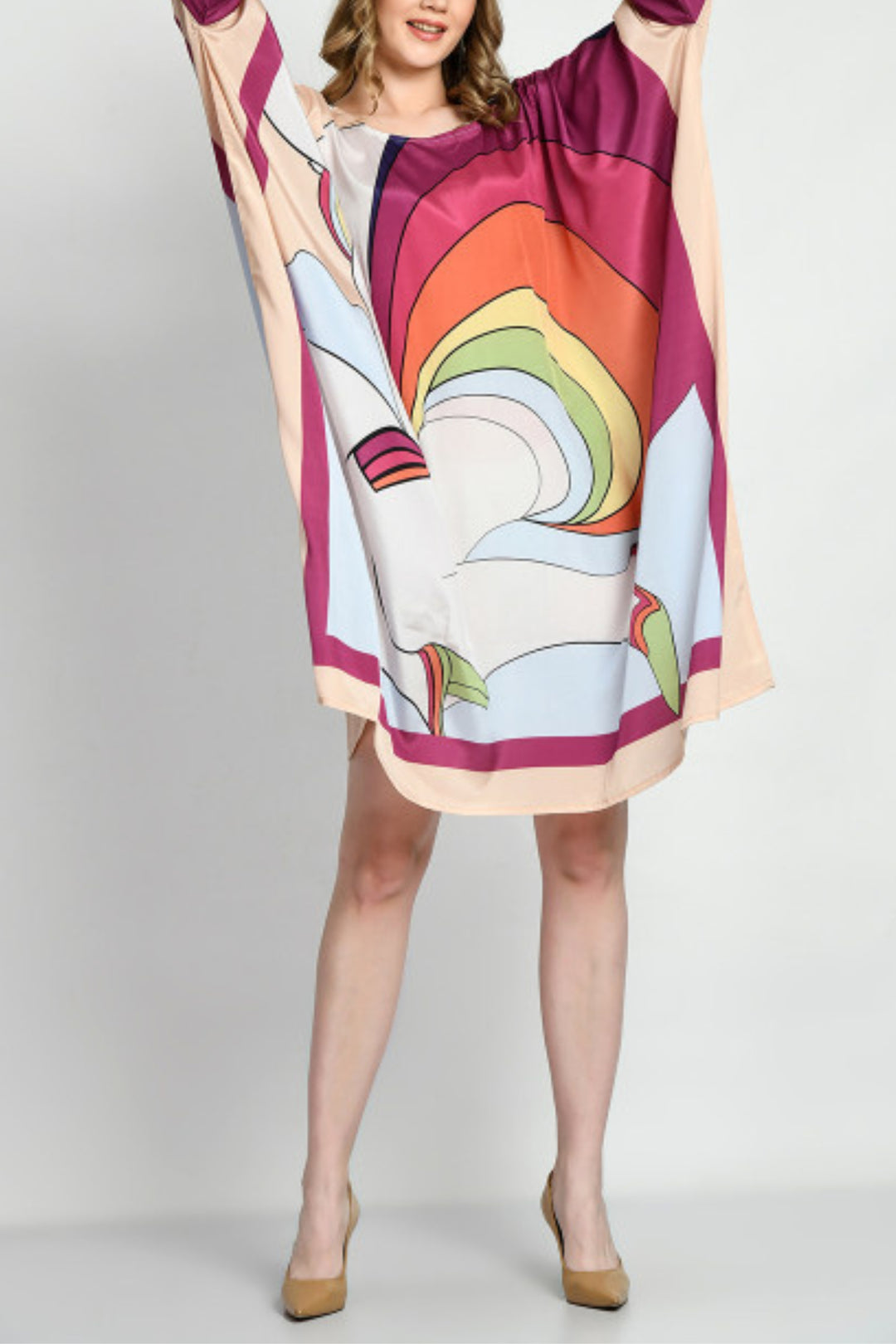 Rainbow Kaftan Dress