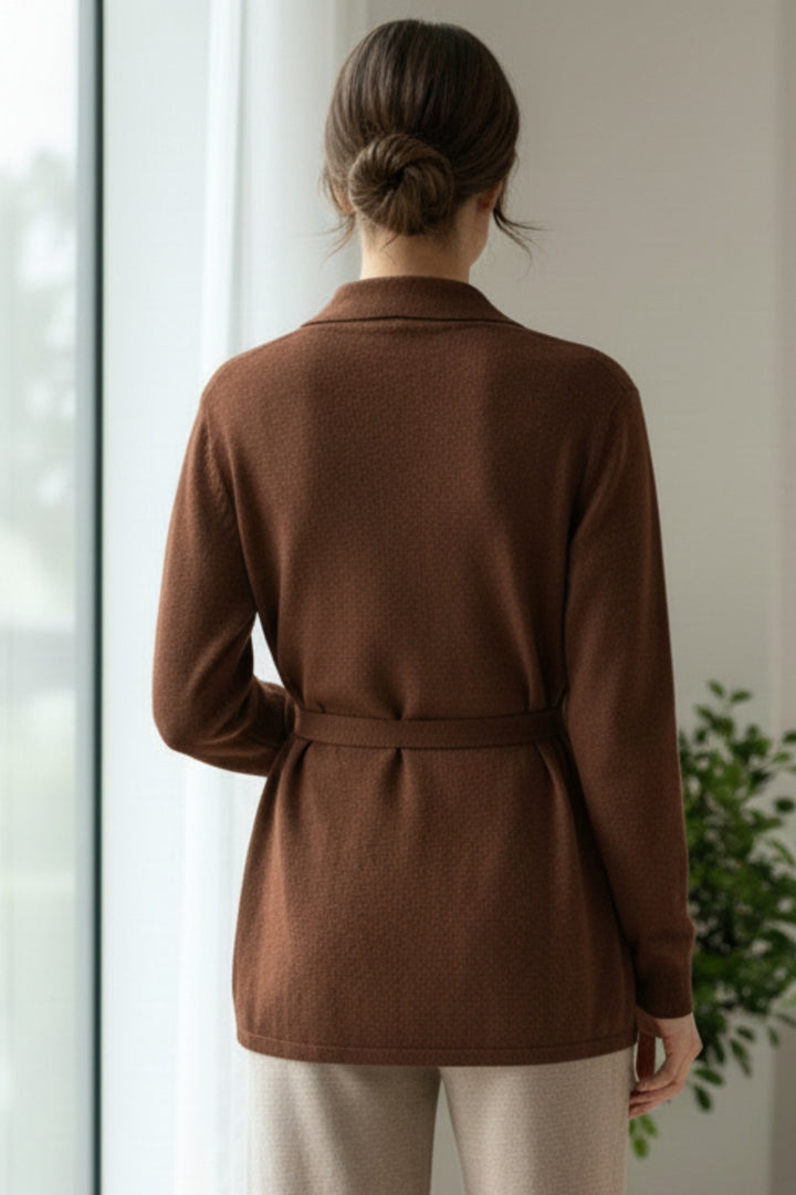 Choco Tie-Up Knit Top