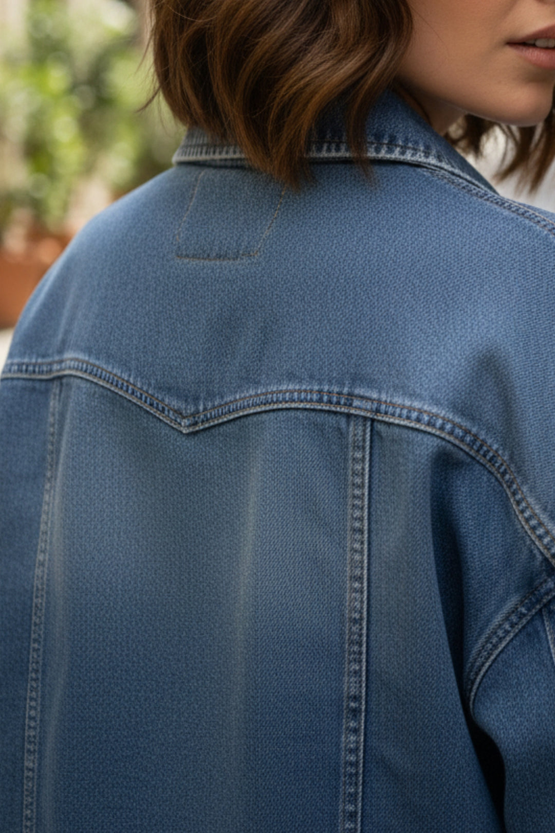 Rustic Rose Denim Shacket