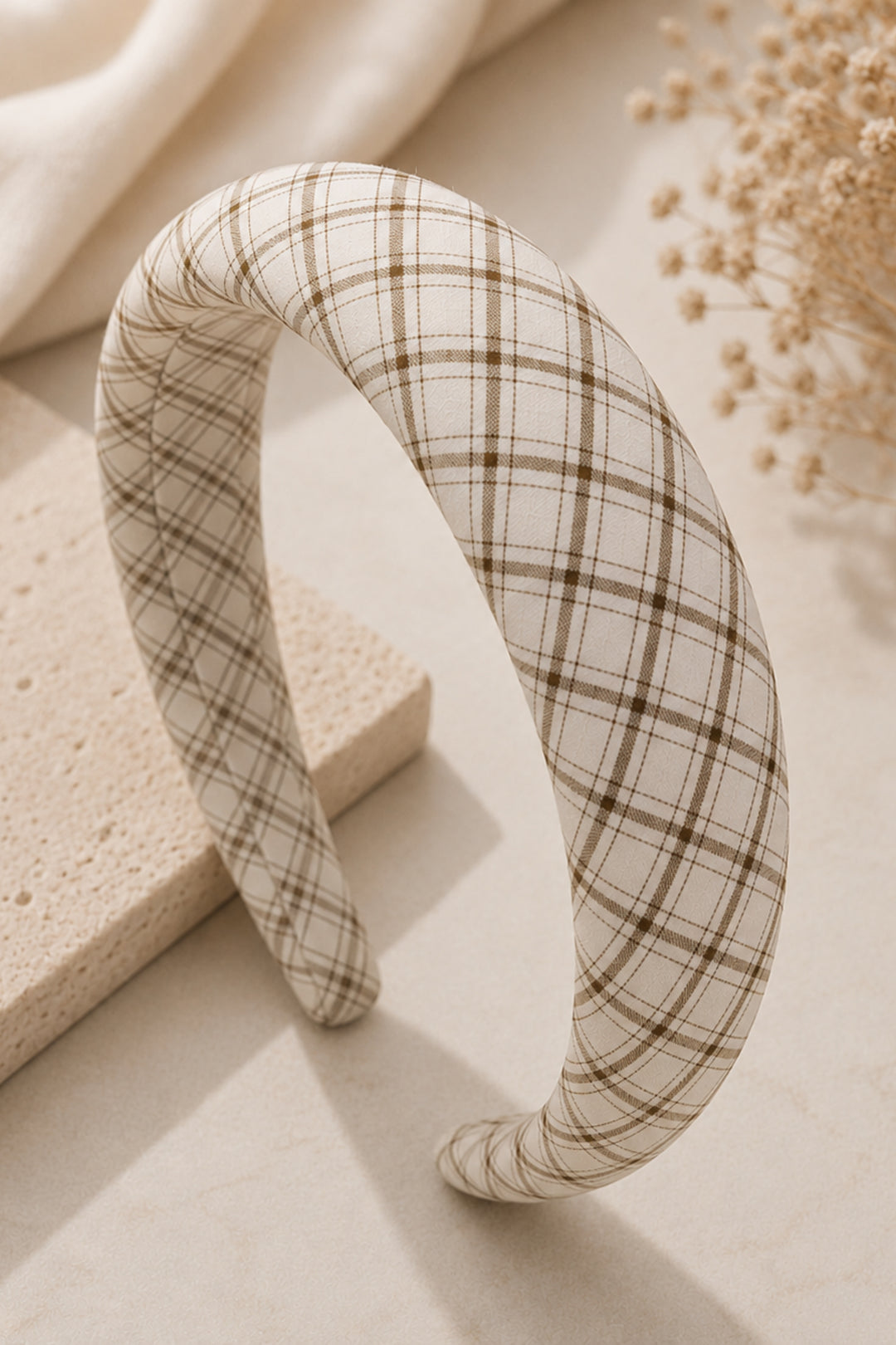 Camden Plaid Padded Headband