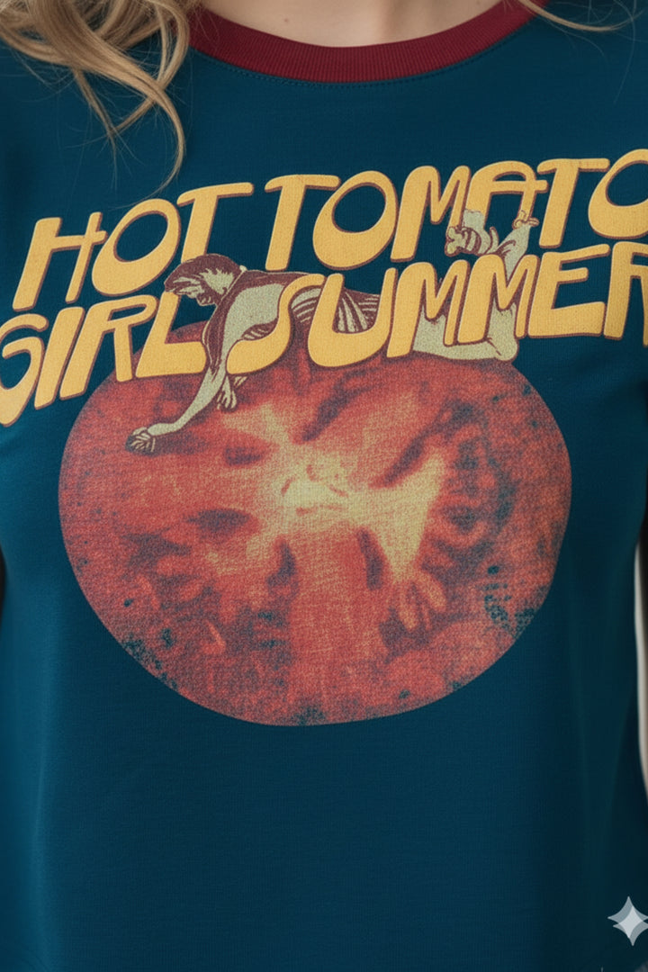 Hot tomato Blue Baby T-shirt