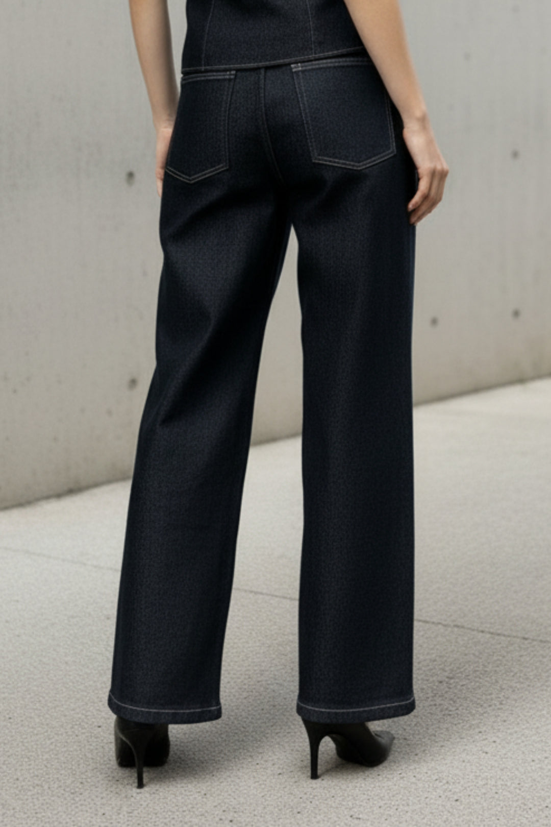 Solemn Grey Denim Co-ord Set