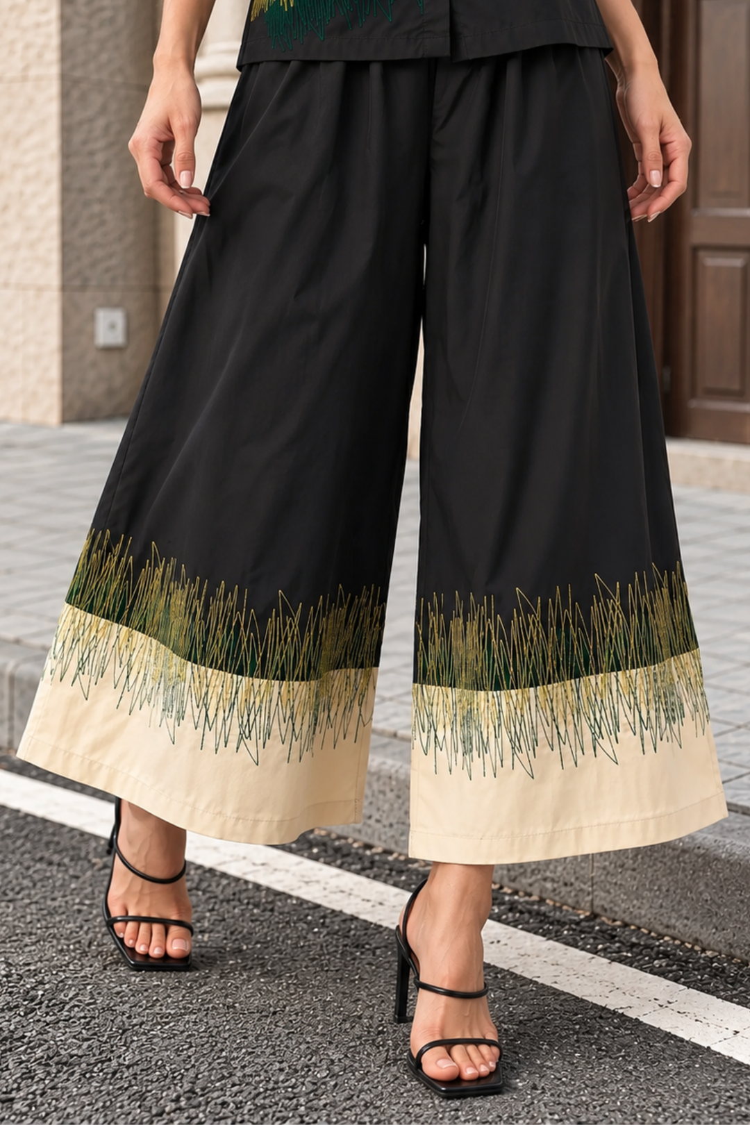 Bonnie Black Embroidered Co-ord Set