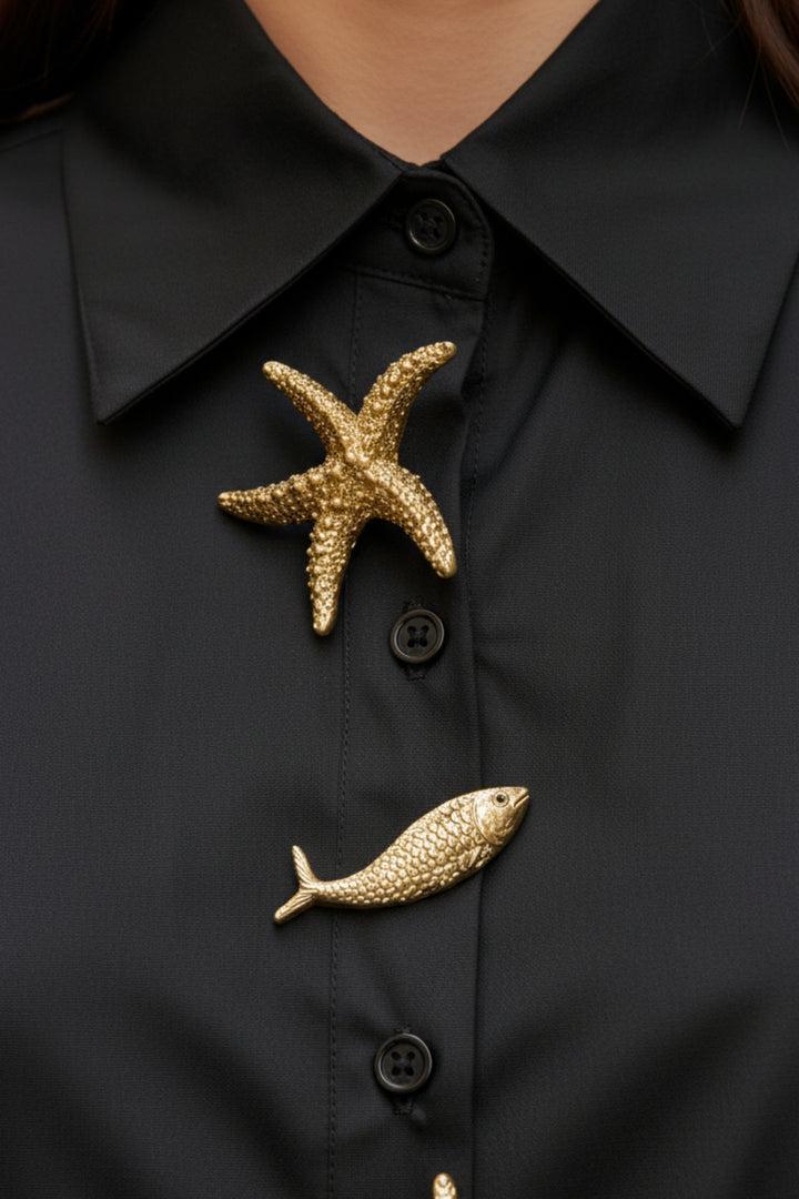 Black Coral Starfish Shirt