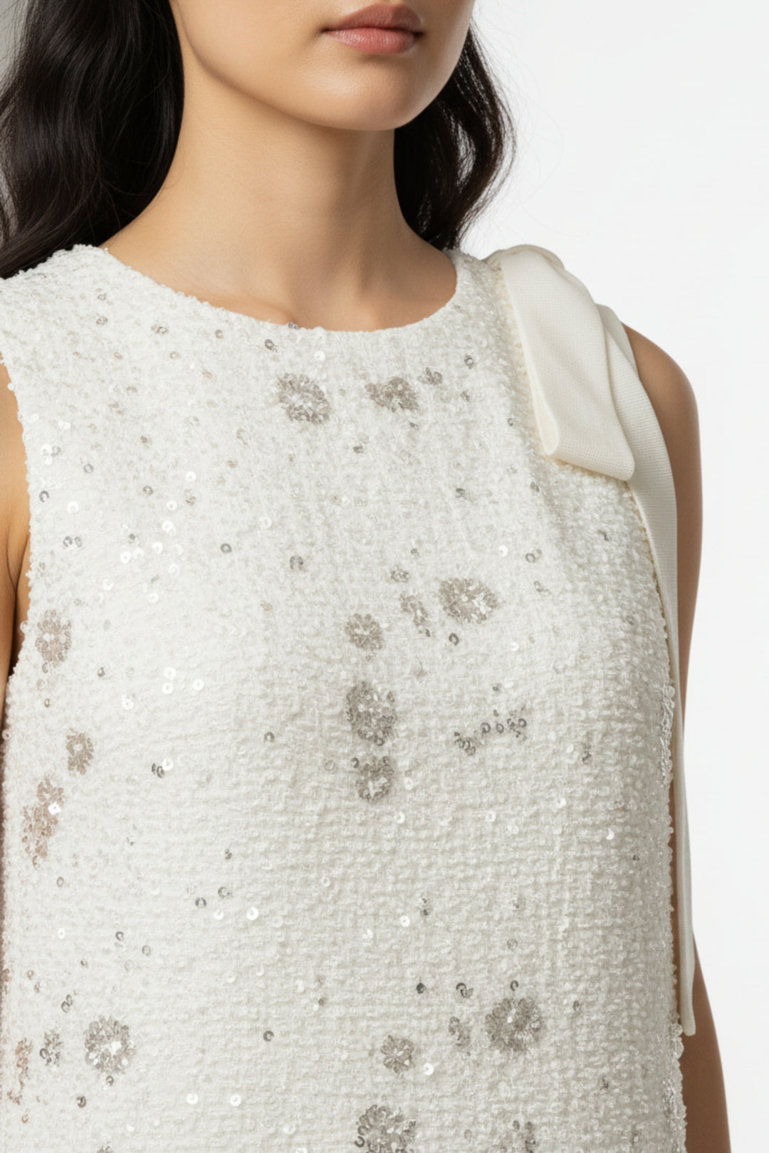 Ivory Serenity Embellished Dress
