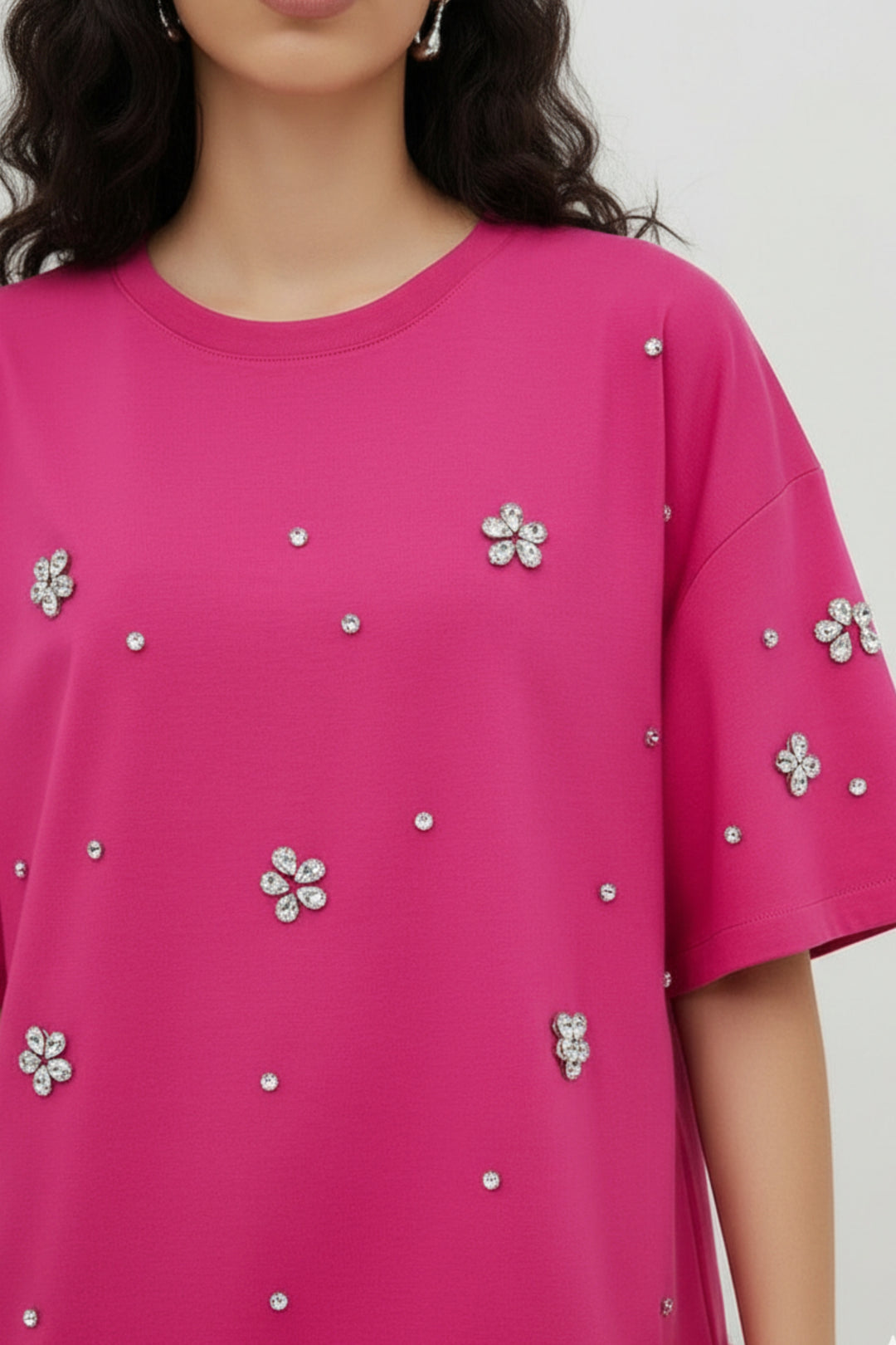 Petal Pink Rhinestone T-shirt