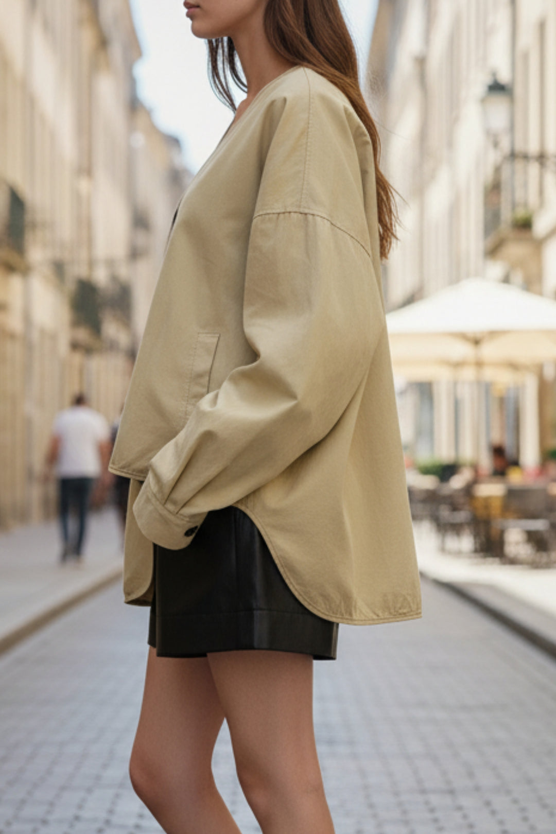 Cream Dream Street Wrap Jacket