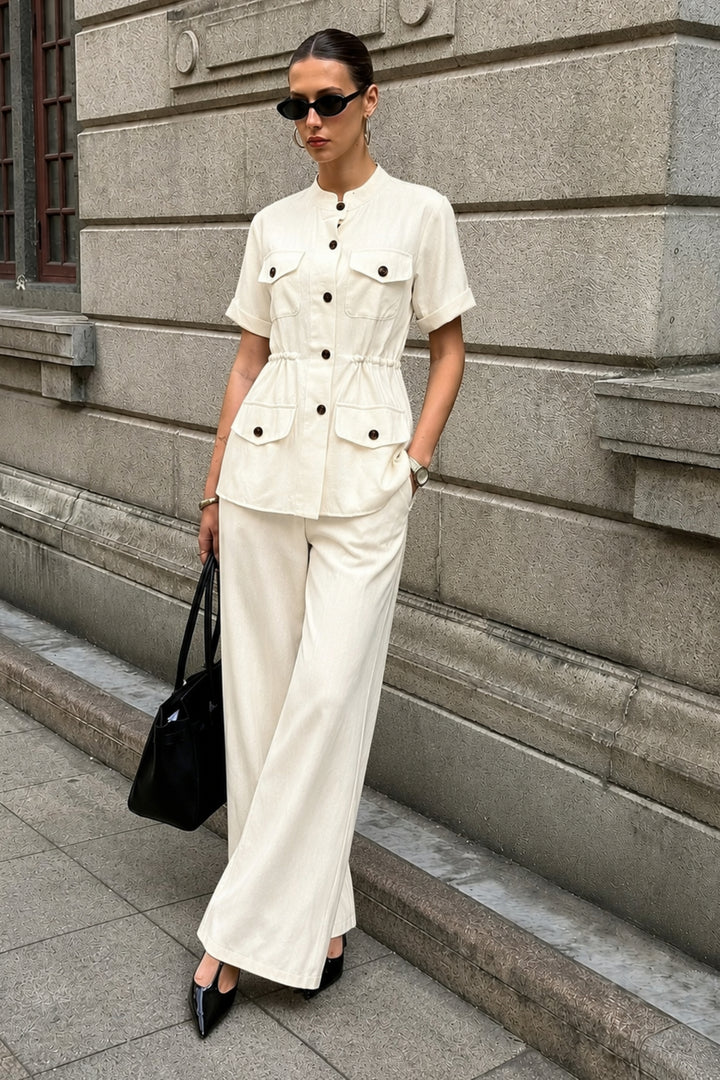 Vanilla Utility Linen Coord