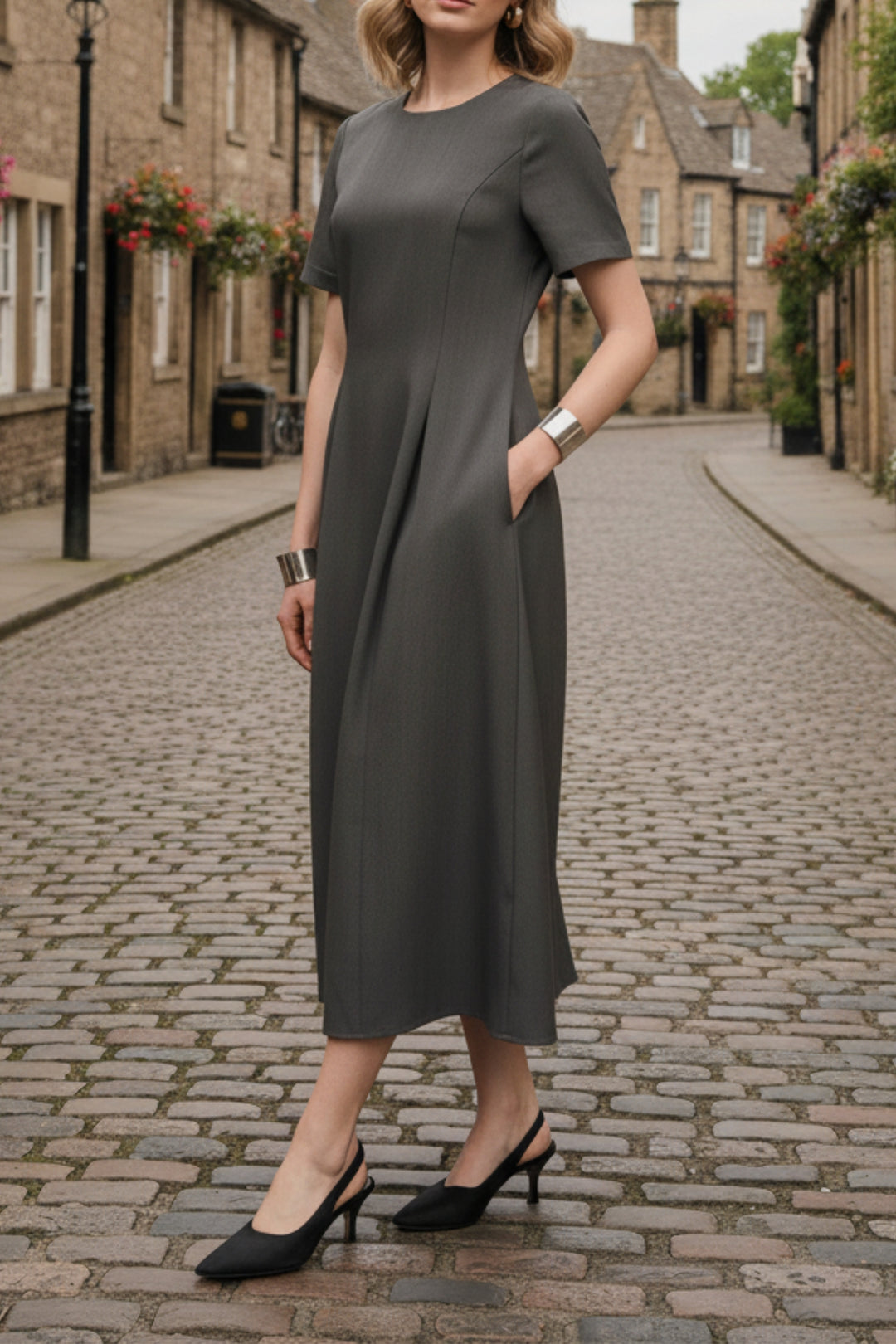 Seal Grey Maxi Dress