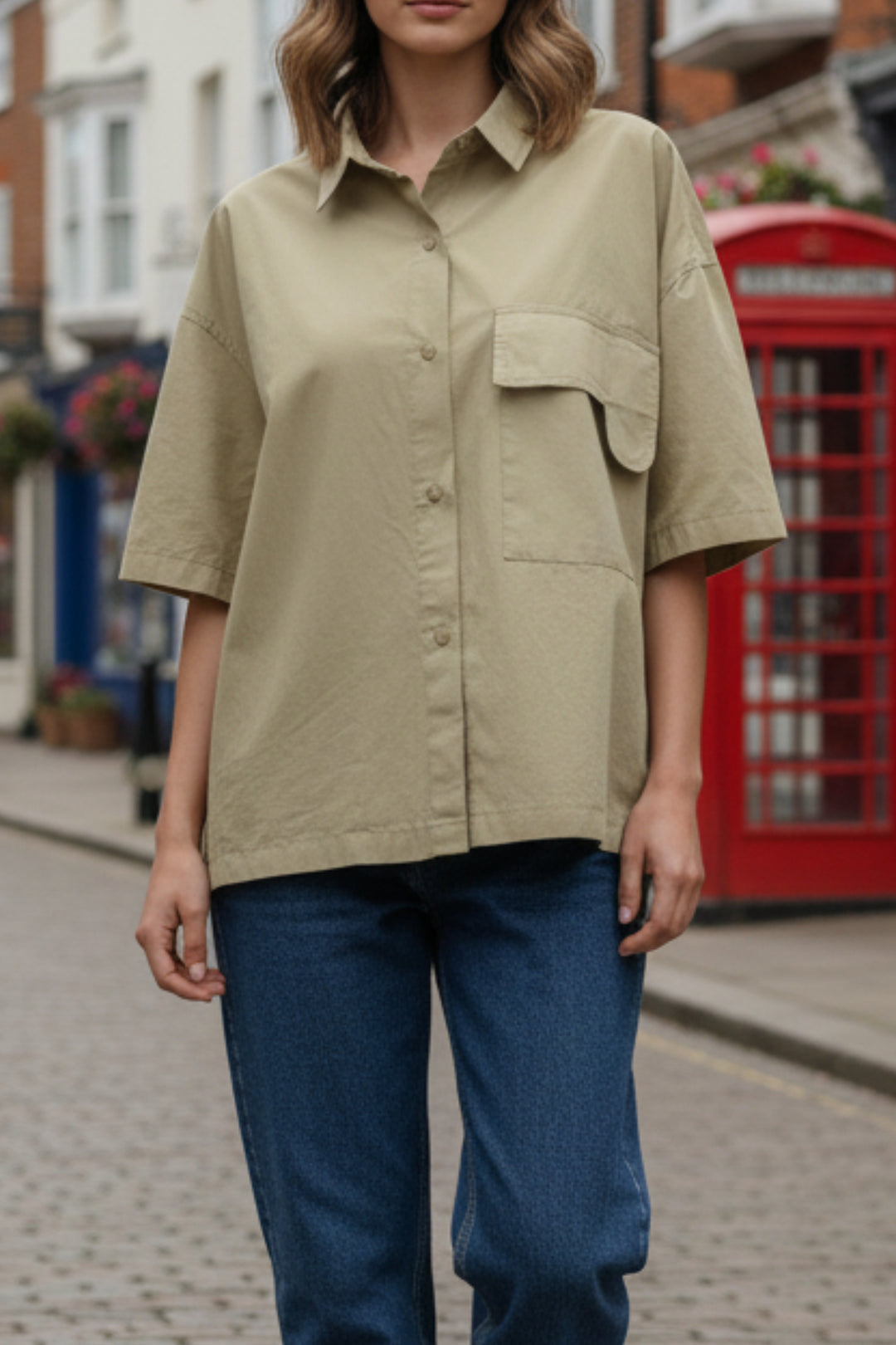 Lily Oversized Collared Shirt