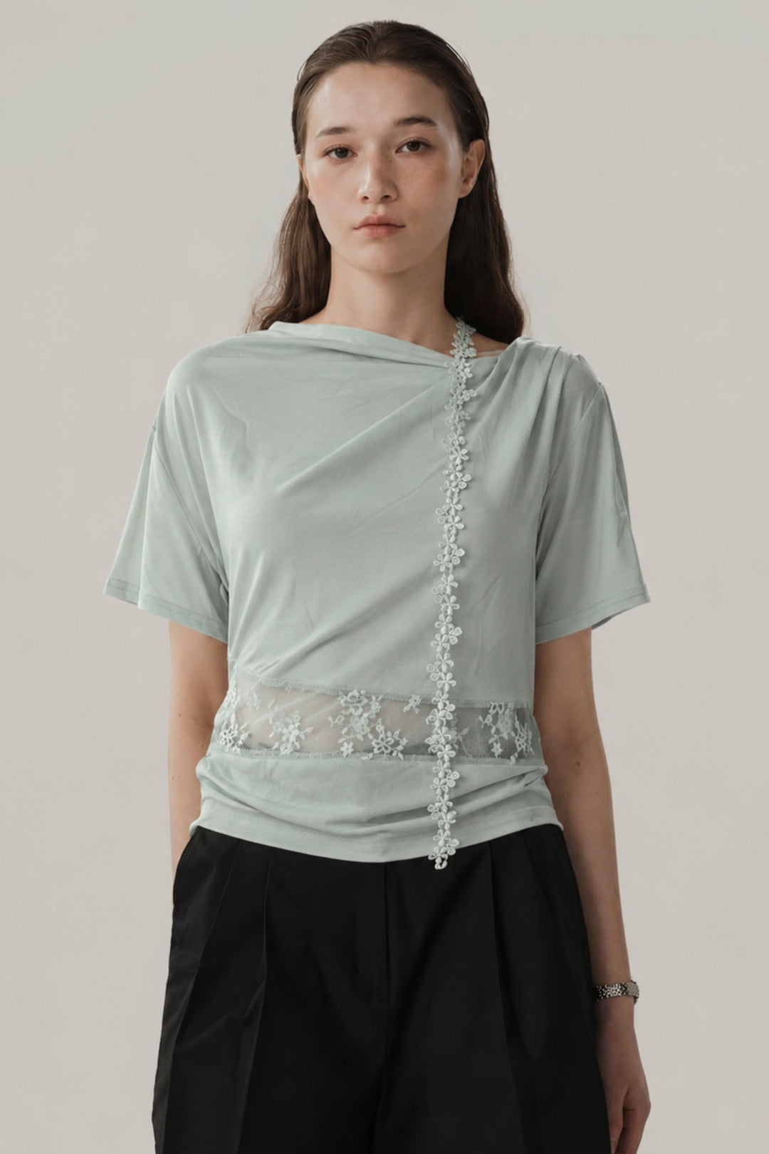 Airy Sheer Waist Top
