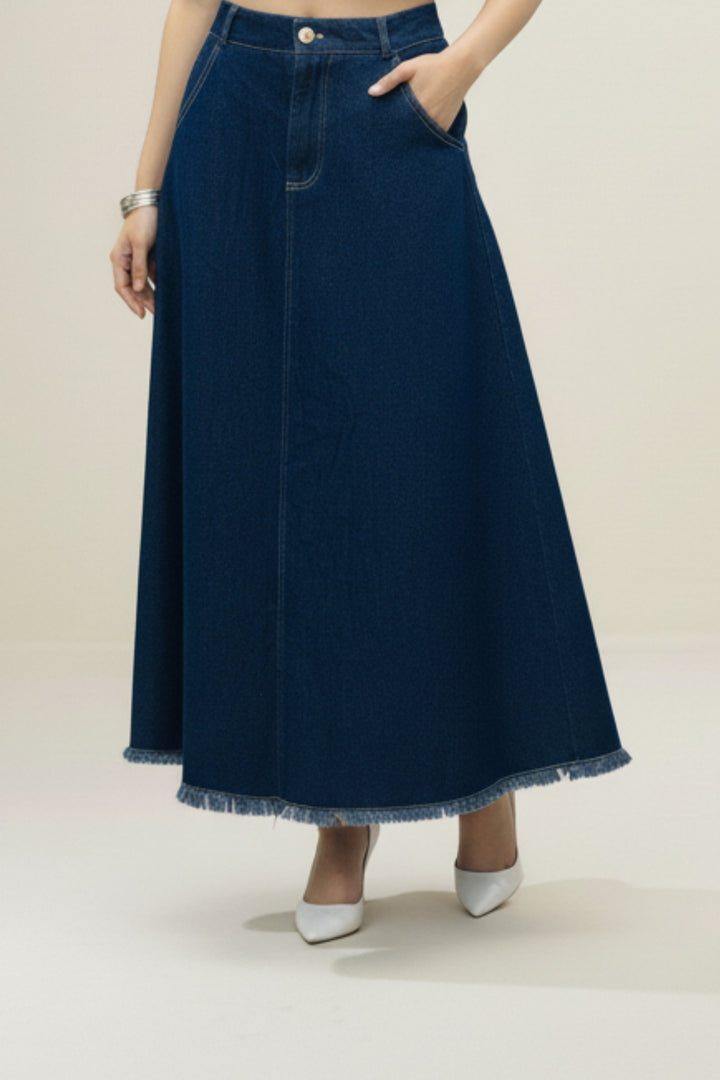 Denim Vest & Skirt Co-Ord Set