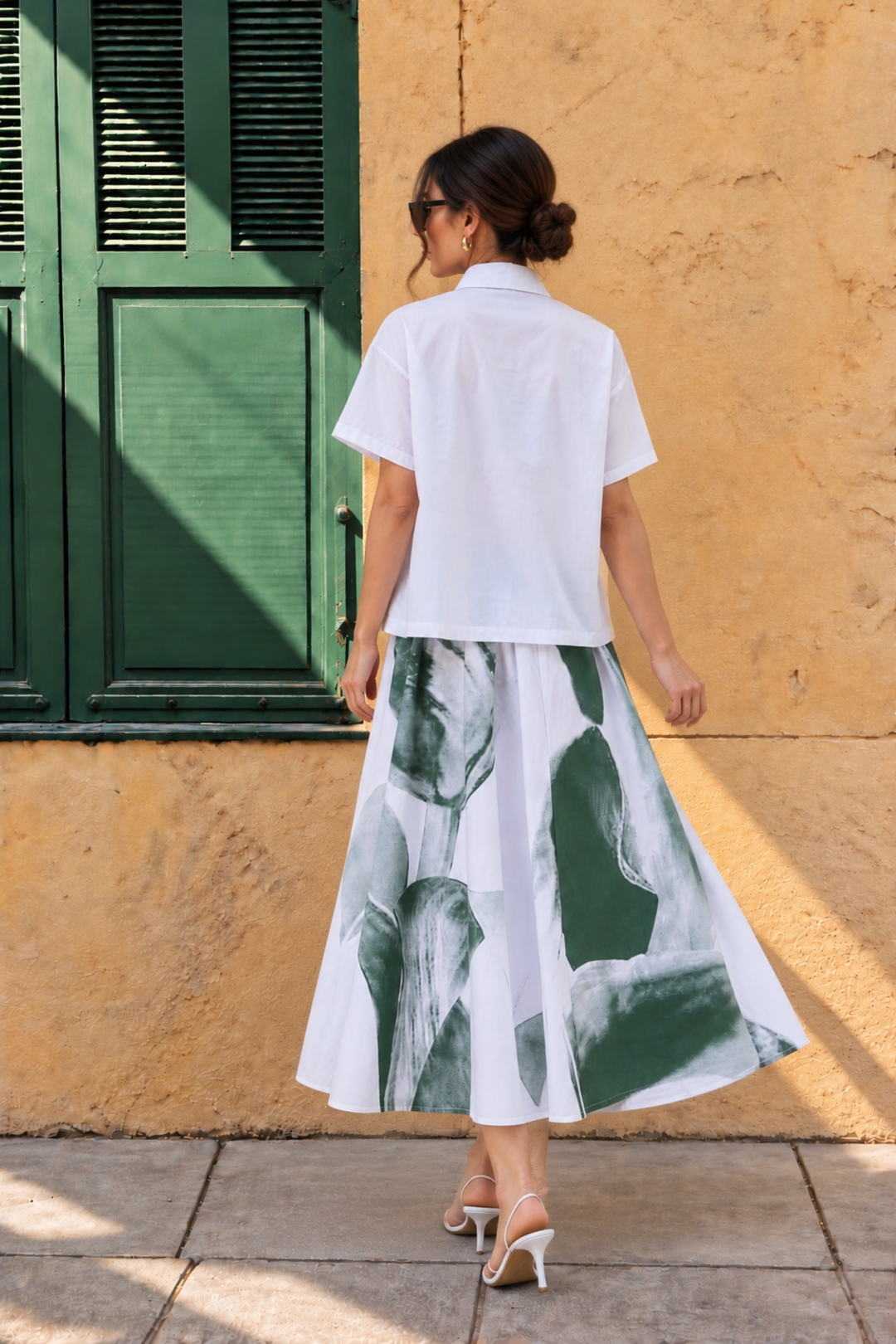 Marble Print Cotton Coord Set