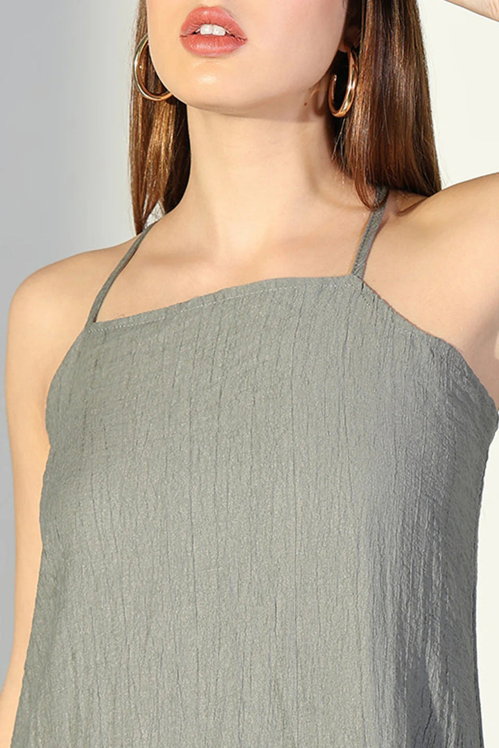 Drift Halter Drape Dress