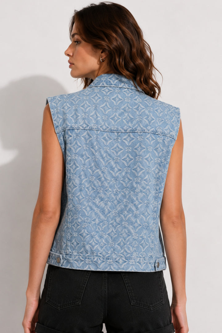 Skybound Denim Vest Jacket