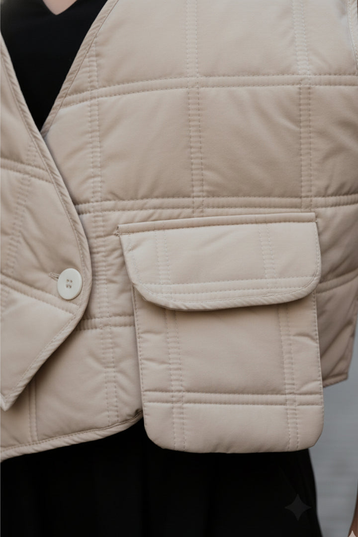 Frosted Quilted Vest