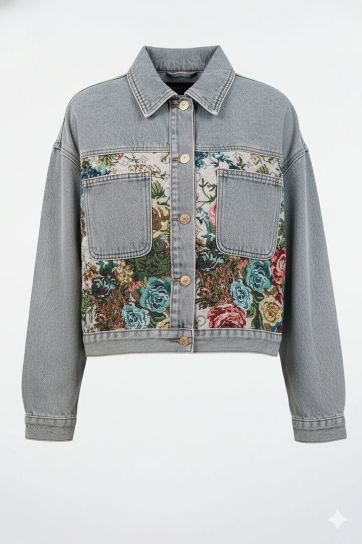 Floral Breeze Denim Jacket