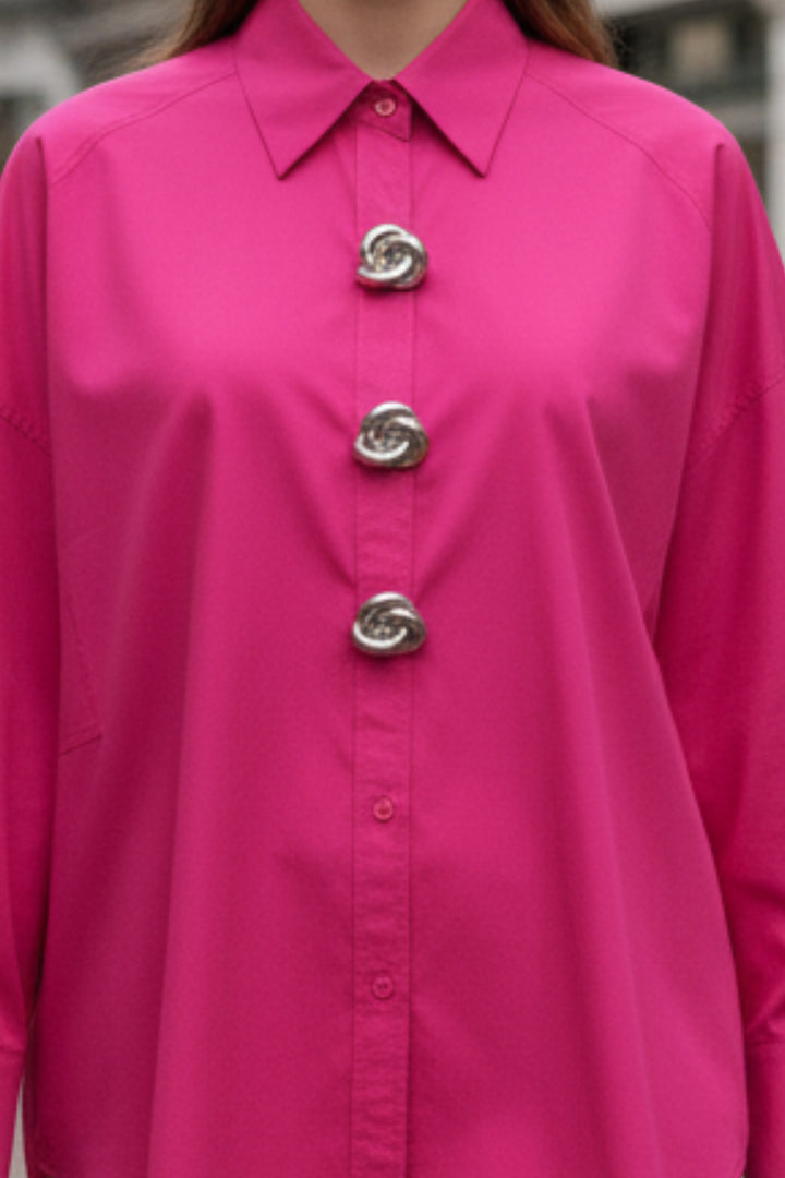 Pink Luxe Button Shirt