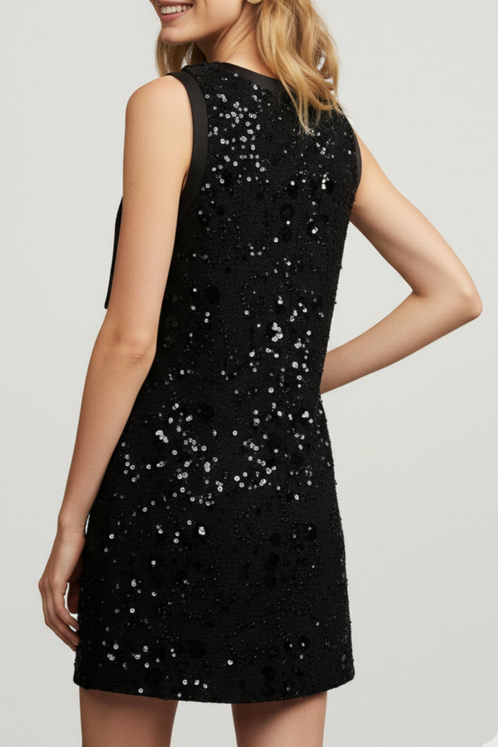 Black Serenity Embellished Dress