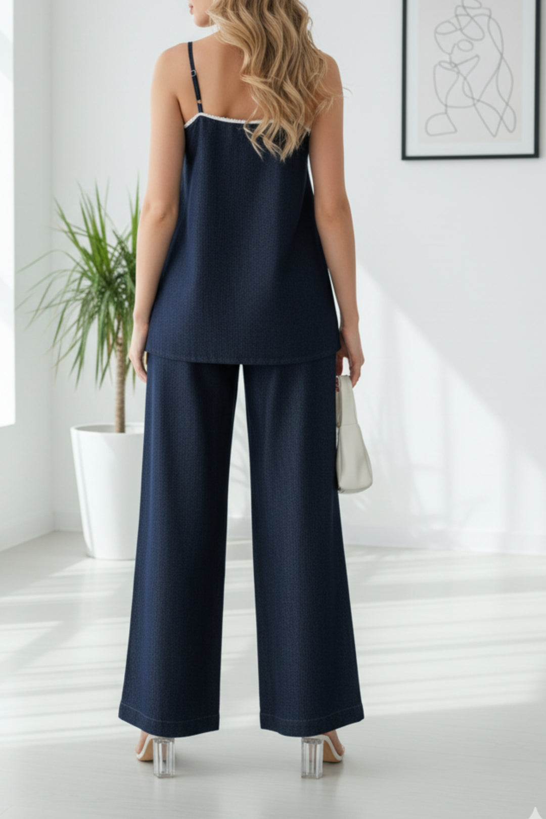 Margaret Denim Flared Co-ord Set