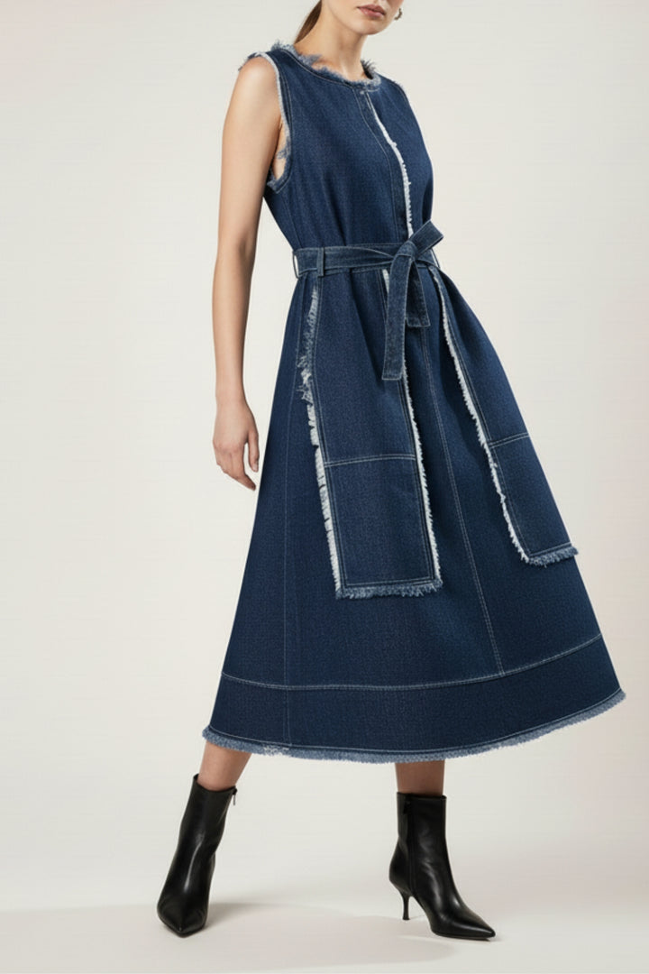 Edge Blue Denim Dress